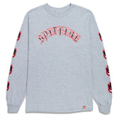 Spitfire - L/S Shirt Premium Big Head Fill (Grey/Red)